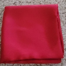 ASHEAR Vintage SILK Hand Rolled Red Pocket Square 19 X 19