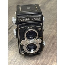 Vintage 1958 Yashica-635 TLR Camera 80mm f3.5 Yashinon Lens 120 35mm Dual Format