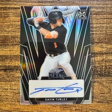 2024 Leaf Metal Gavin Turley #BA-GT1 Black Prismatic Auto #3/5 Athletics RC