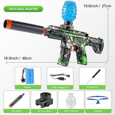 M416 Electric Ball Blaster Toy Gun High-Speed Metallic Rechargeable Gift