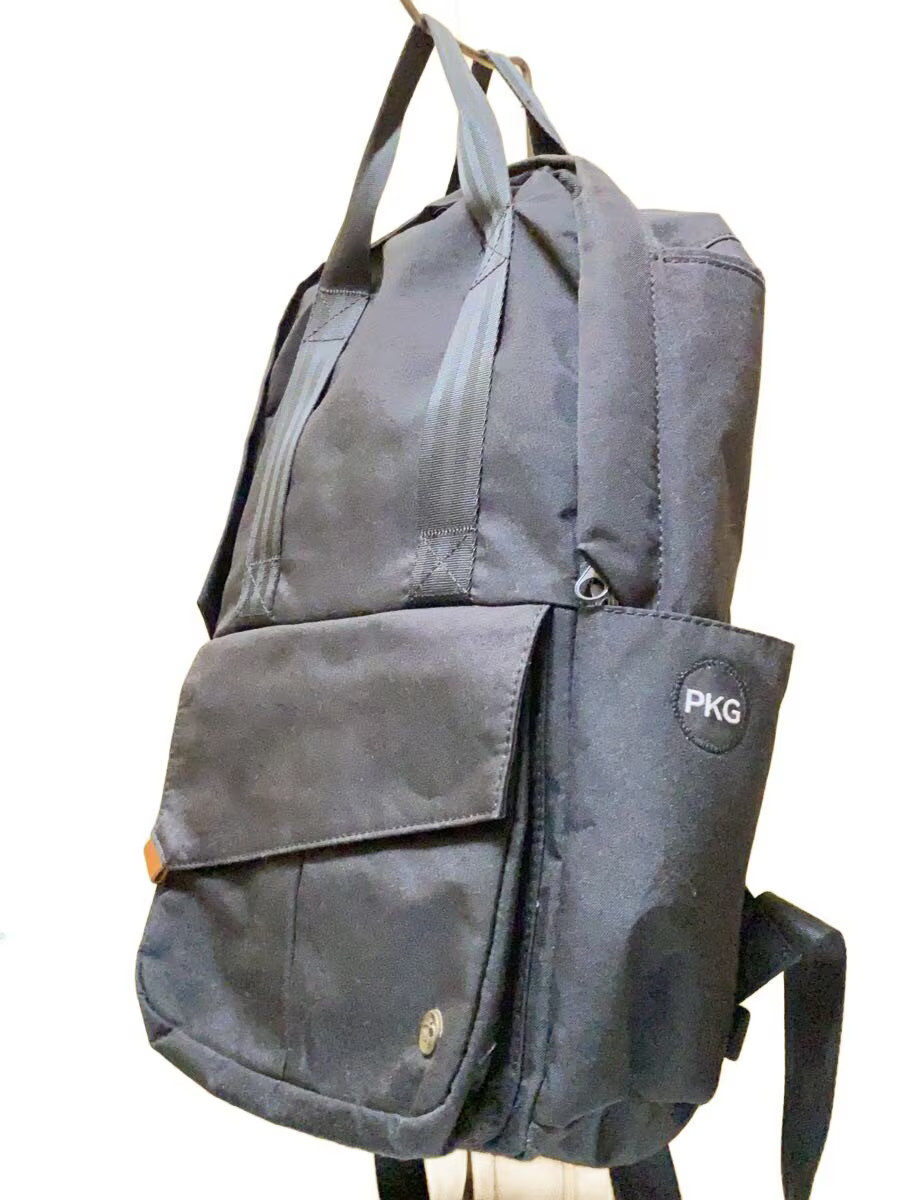PKG DRY X PKG Backpack, Polyester, Black, Solid C… - image 2