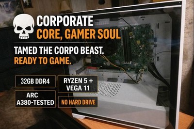 Gaming PC Ryzen 5 2400G | 32GB DDR4 | Vega 11 | Arc A380 Tested | No SSD