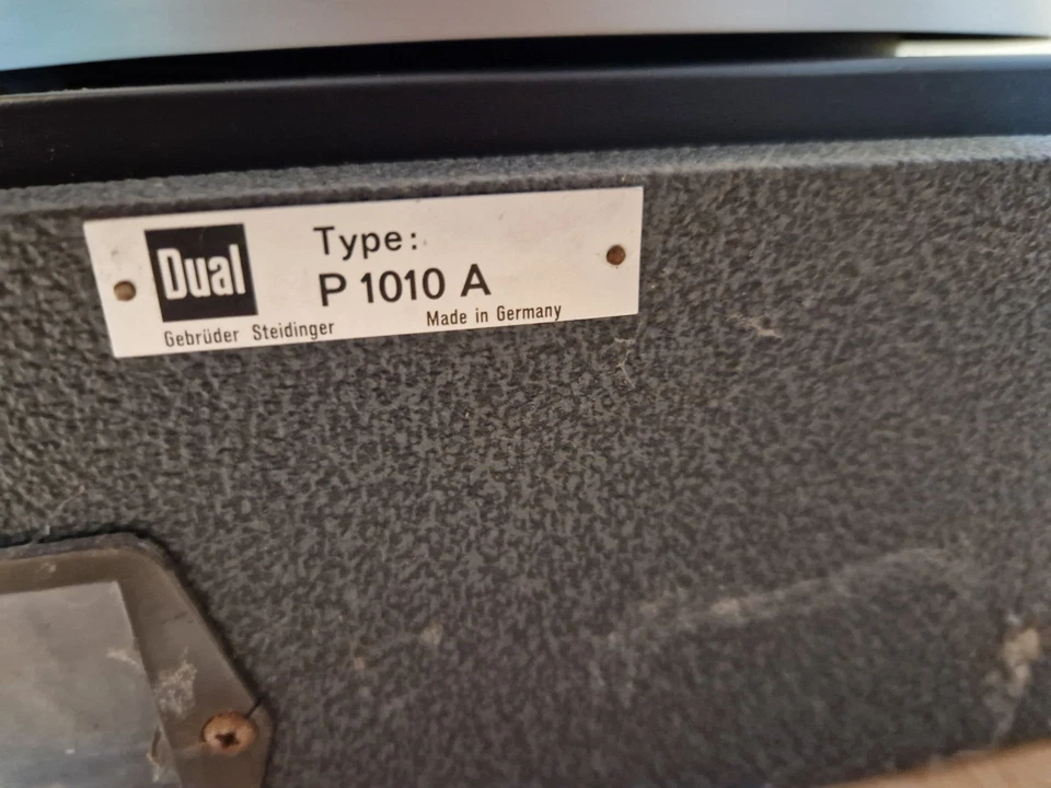 Dual Plattenspieler Typ P 1010 A Gebrüder Steidinger Vintage Plattenspieler - Bild 2 von 3