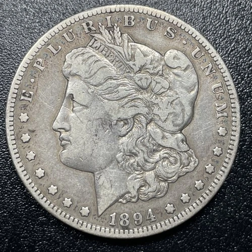 1894 S Morgan Silver Dollar $1 VF Very Fine Semi-Key Date Coin