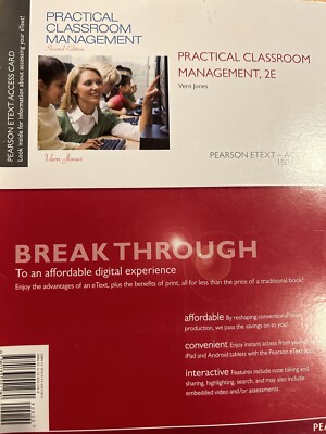 Practical classroom management,2E by Vern Jones Pearson Etext Access Code 