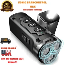 Niche Brands  50Ft Dog Bark Deterrent Devices W/3X UltraSonic Emitters | No Bark