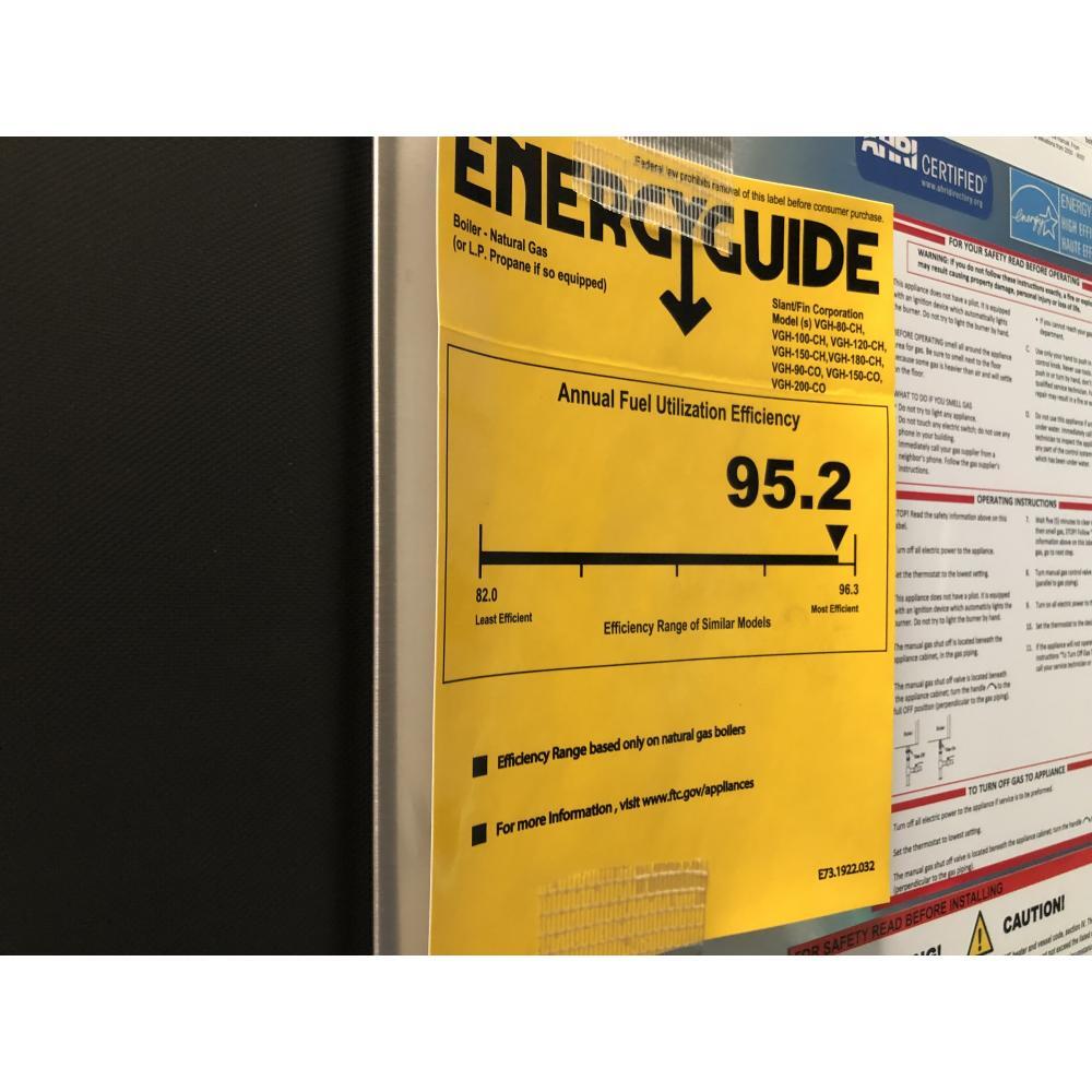 SLANT/FIN VGH180CH 180,000 BTU WALL MOUNT CONDENSING DIRECT GAS