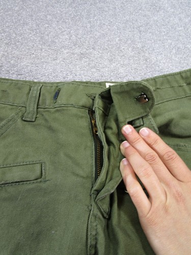 Rapanui Pants Mens 32 Green Canvas Cargo Slim 32X27 *Read - 第 9/22 張圖片