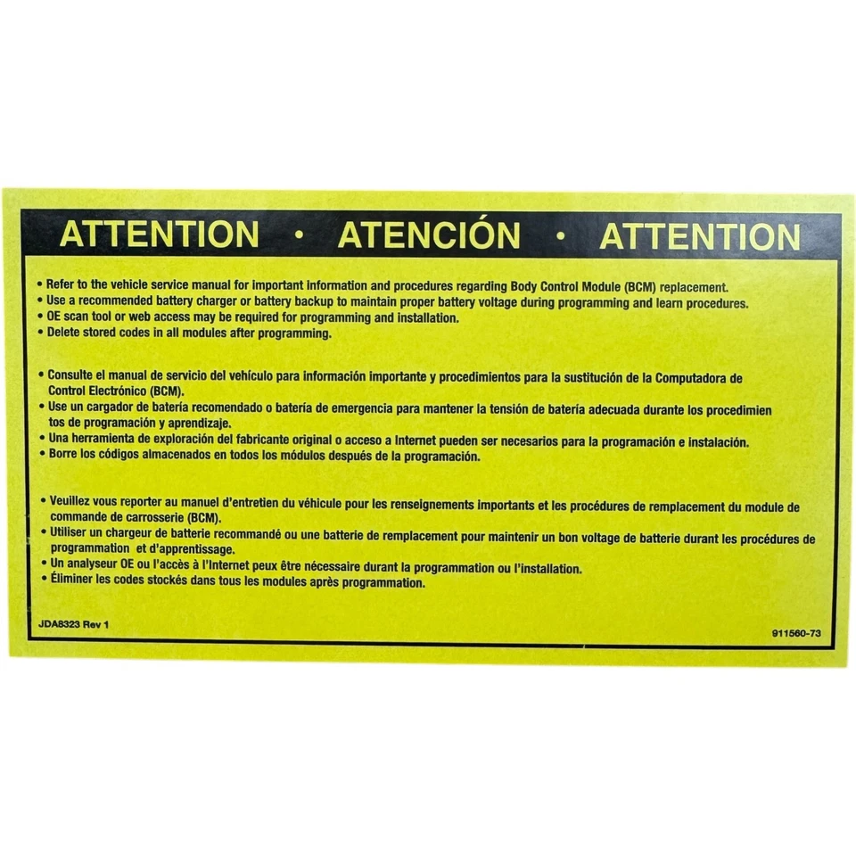 Módulo de control de carrocería OEM 73-6801F-GAS Reman para Select 98-00 Chevy GMC Oldsmobile Foto 3 de 4