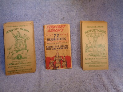 1950's PARTIAL National Biscuit 72 Straight Arrow Series 1 & 2 Book 3 & 4 SEE AD