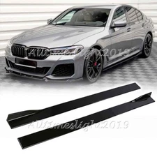 For BMW 5 Series G30 G31 540i 2017-23 Extension Side Skirt Rocker Lip Splitter
