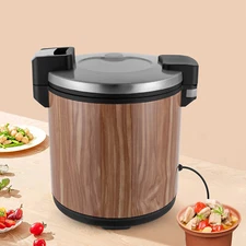 Electric Rice Warmer Stainless Steel Cylindrical Shape Commercial Rice Warmers
