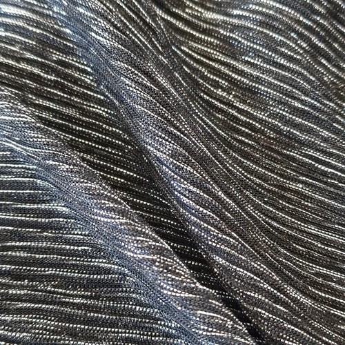 199€ MAJE JANAUD SKIRT S IT40 FR36 UK8 METALLIC BLACK DRAPED LINED ZIP - Picture 7 of 11