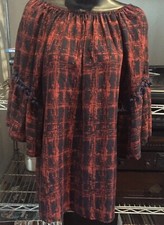 Black Bead USA Women's Boho Shirt/Mini Dress Size Small