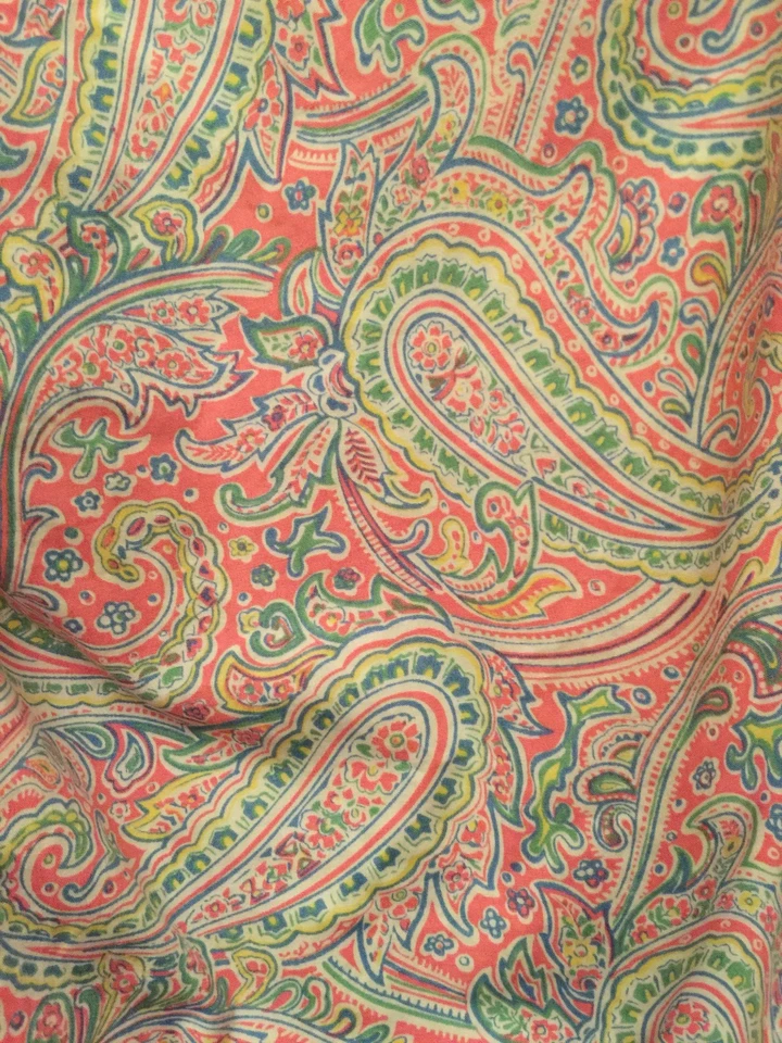 Izod Mujer Capris Crops Talla 6 Rosa Estampado Paisley Cierre de Cremallera Algodón Elástico Foto 4 de 4