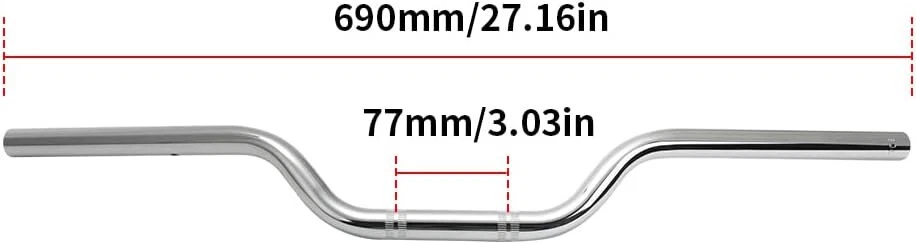Manillar estilo arrastre 7/8" 22 mm Honda Kawasaki Suzuki Yamaha Ducati APRILLA Buell Foto 4 de 4