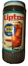 1970&rsquo;s Lipton Instant 100% Tea (small Amount Of Tea inside) Glass Bottle