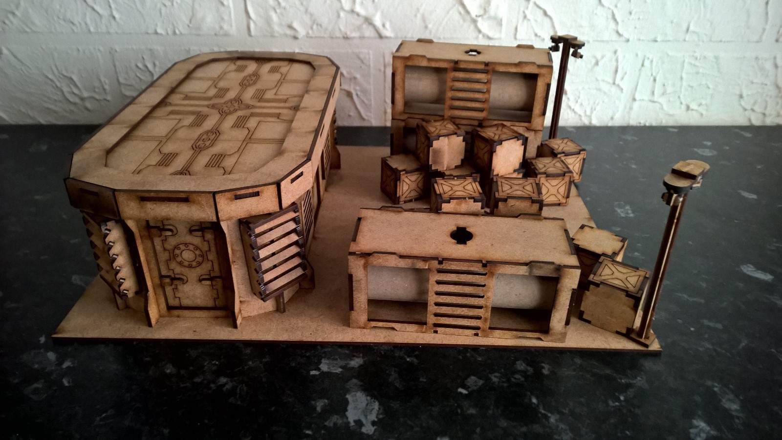 Cargo depot table top 28mm wargame infinity building terrain scenary