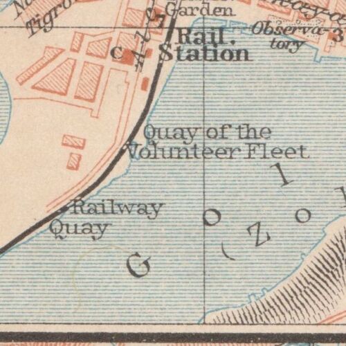 VLADIVOSTOK 1914 ORIGINAL Map City ANTIQUE RUSSIA Россия Владивосток - Picture 4 of 11