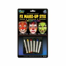 Wolfe Bright Face Paint Makeup Stix 6/box