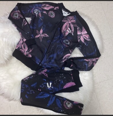 Puma womens Archive T7 Track jacket and leggings logo SZ XS/S