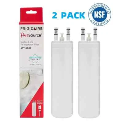 FRIGIDAIRE 2 PACK New Frigdaire WF3CB PureSource 3 Refrigerator Water Filter New Sealed