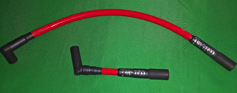 CABLES DE BUJÍA RETORCIDOS DE 12 mm Harley Dyna FXD SUPER DESLIZAMIENTO BAJO JINETE DESLIZAMIENTO ANCHO Foto 2 de 3