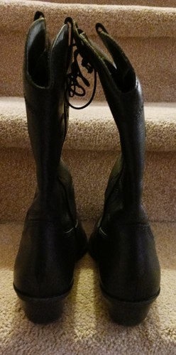 Stivali western donna Steve Madden - pelle nera - taglia 9 ~ nuovi con scatola - Foto 7 di 15