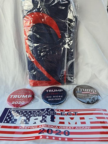 Trump 2020 Flag Pins Bumper Sticker - 第 1/3 張圖片