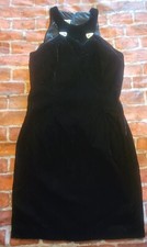 Vintage Jessica McClintock Gunne Sax Sz 5/6 Black 5 6 Girls Velvet Dress