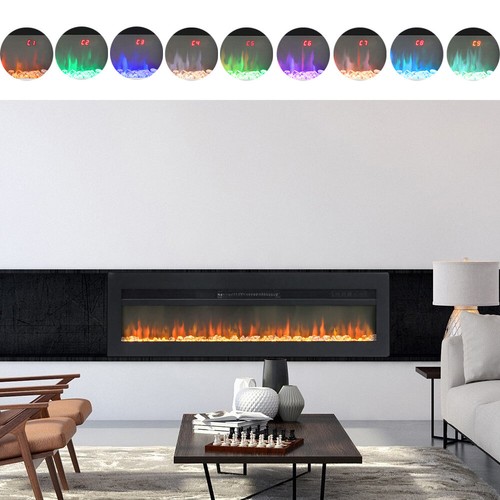 40/50/60/70/72/80/100 in LED Fireplace Electric Fire Insert/ Wall Mount / Stand - Picture 149 of 167