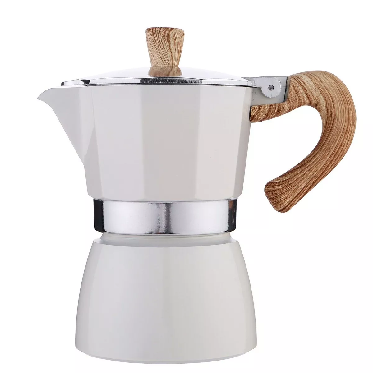 Moka Pot Stove Top Italian Coffee Maker 3/6 cups Percolator Mocha