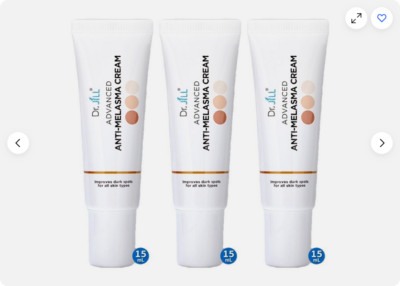 3x Dr.JiLL Advanced Melasma Cream Reduce blemishes, freckles, dark spot 15 ml
