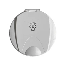 Nuova Rade round case for tap - recessed with lid 62mm - white