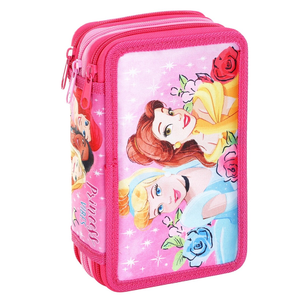 Disney Princess Tier Filled Pencil Case Stationery School Supplies Kids