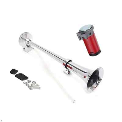 Horn Hupe Luftdruck Hörner Druckluft Fanfare mit Kompressor 12V Universal