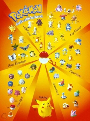 1999 Burger King Pokemon Blind Bag toys New old stock Buy get free  shipping! - Main Image