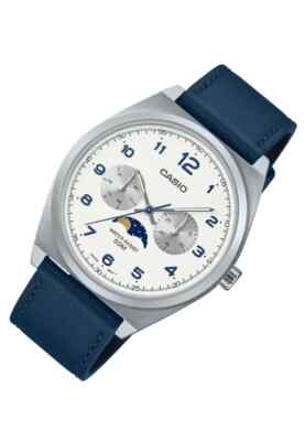 Casio Standard Moon Phase Analog Men's Watch MTP-M300L-7A White | eBay