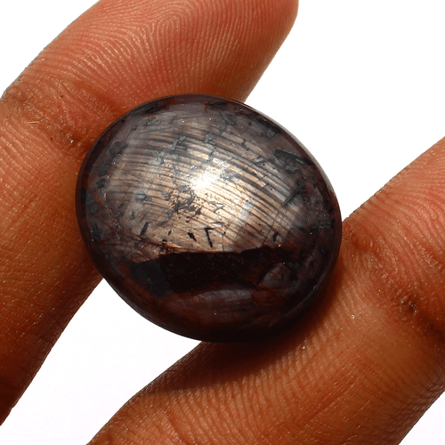 54.85 Cts Natural Star Ruby Top Quality 23mmx19.7mm Oval Cabochon Loose Gemstone - 第 5/17 張圖片