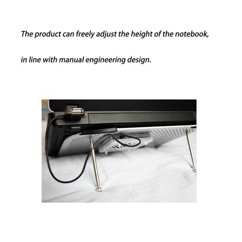 Adjustable Aluminum Portable Cooling Laptop Stand Desk For Apple MacBook air pro - Picture 9 of 12
