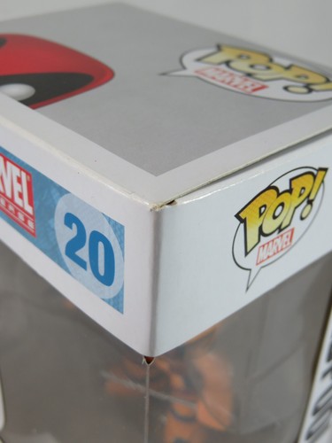 Marvel Funko Pop - Deadpool (Orange) - Convention Excl - No. 20 - Free Protector - Picture 14 of 22