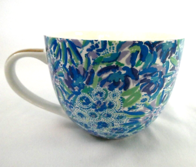 Lilly Pulitzer Designer Coffee Tea Cocoa Mug 12 oz Floral Print with Gold  Handle | eBay