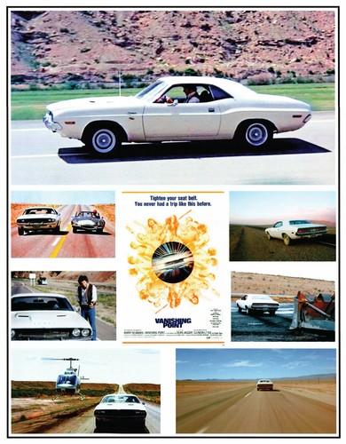 Vanishing Point Kowalski Dodge Challenger (39) Banner 30”x38”. Mopar Chase