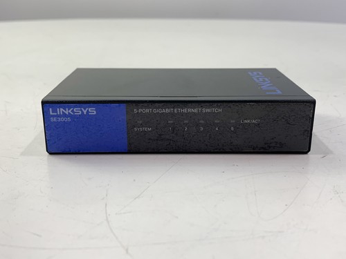 Linksys SE3005 5-port Gigabit Ethernet Switch w/Adapter - Picture 3 of 5