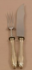 Serving Pieces 800 SILVER Master Hallmark Meat Fork Meat Knife Serving Cutlery