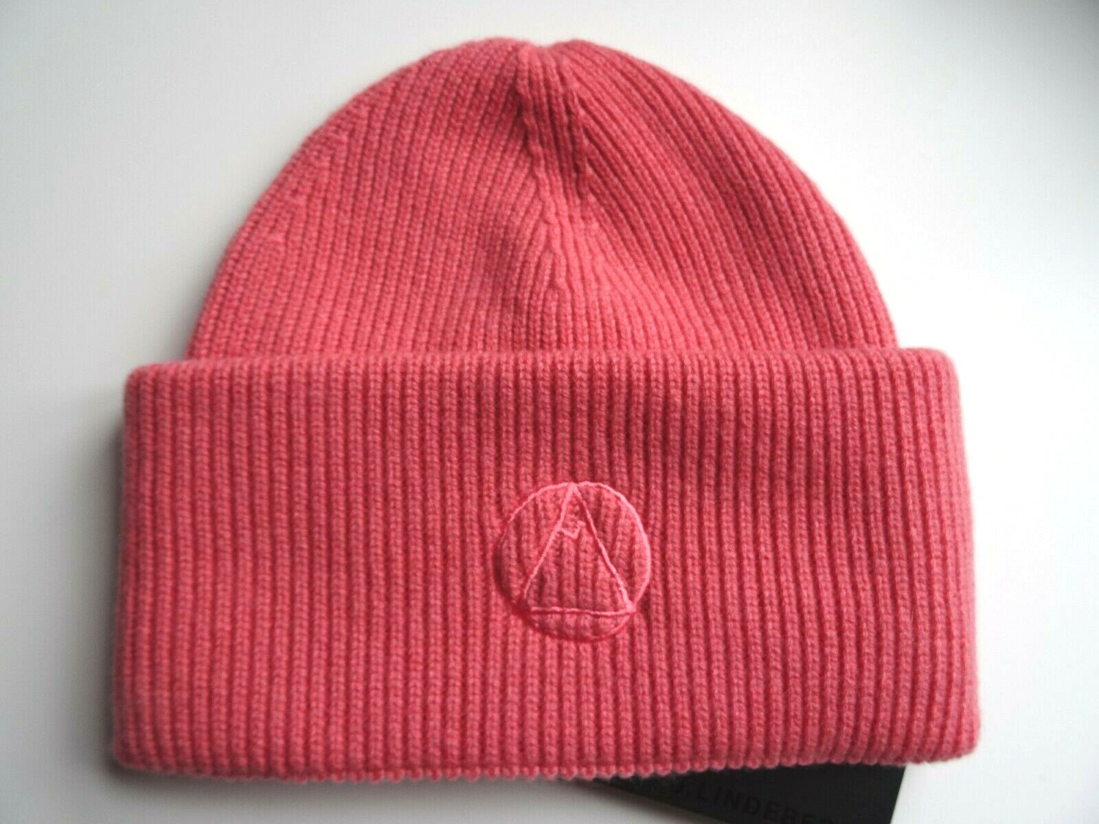 J.LINDEBERG SWEDEN Pink Wool & Cashmere DEEP CUFF Scandinavian BEANIE Hat Toque
