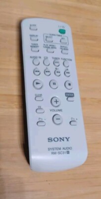 Original Genuine Sony RM-SC31 System Audio Remote Control for CMT-BX5B, HCD-GS10