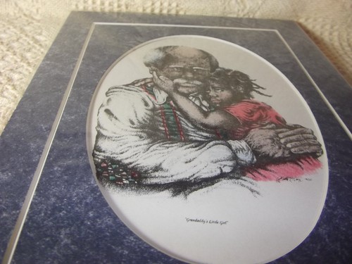 ARTIST ROBERT HALL'S "GRANDADDY'S LITTLE GIRL" 1996 10x8 MATTED PRINT SIGNED - Picture 5 of 12