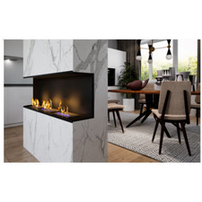 Camino bioetanolo 124 x36x17 da incasso TRIFACCIALE AP SX E DX difetti lievi  bi