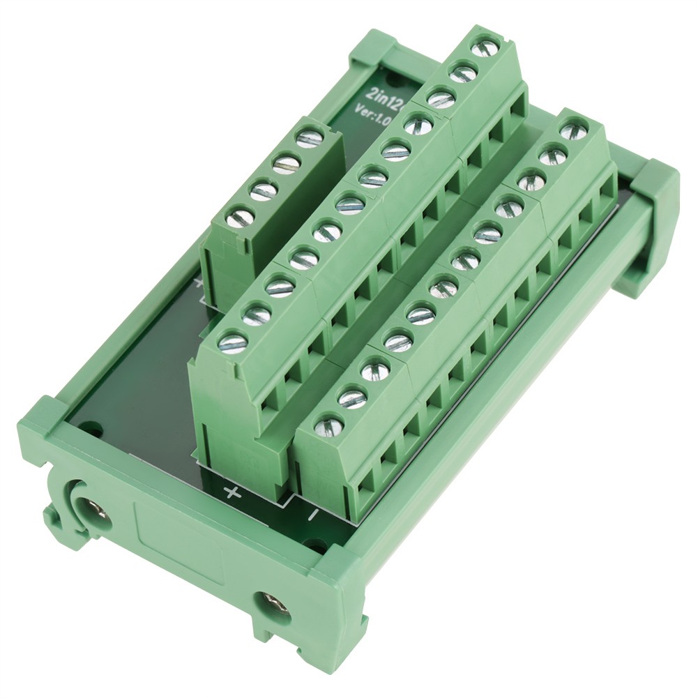12 Position Power Distribution Module Compact For DIN Rail Applications